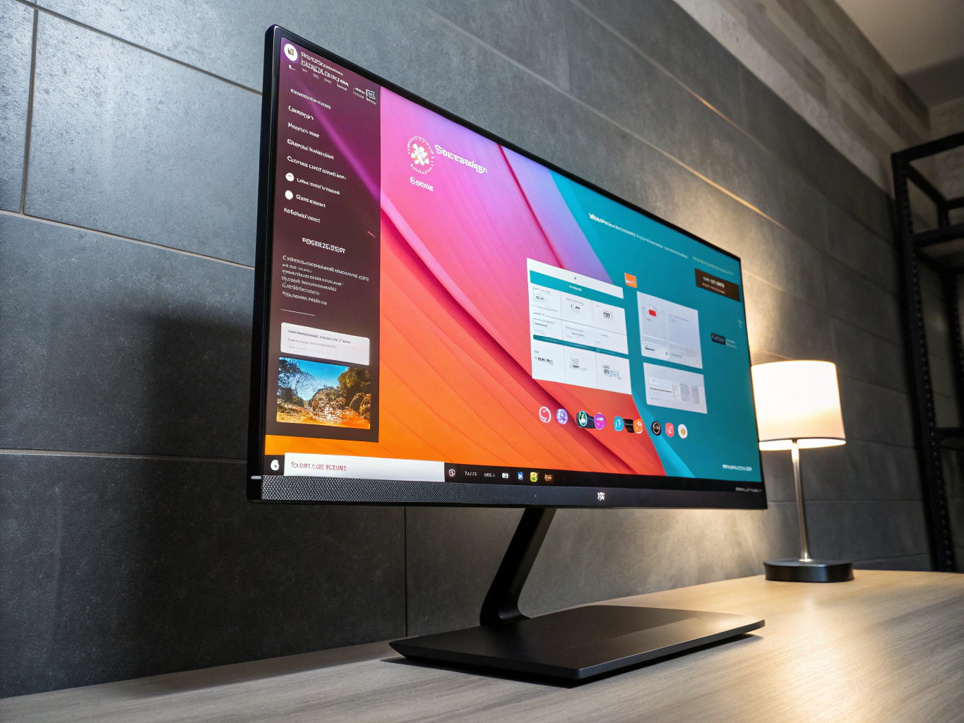 Final high-end commercial video spot on monitor